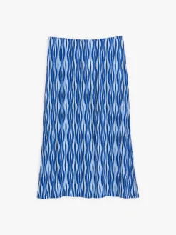 Blue Printed Crepe Maxi Skirt<agnès b. Best Sale