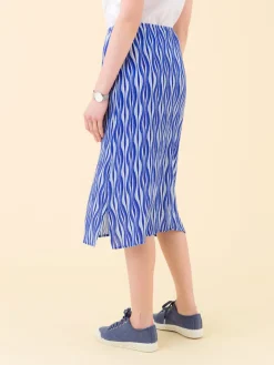 Blue Printed Crepe Maxi Skirt<agnès b. Best Sale