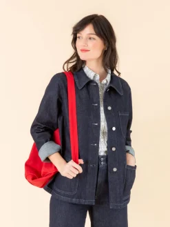Blue Raw Sanshui Jacket<agnès b. Online