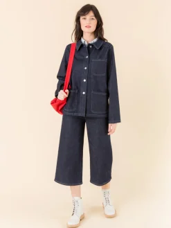 Blue Raw Sanshui Jacket<agnès b. Online
