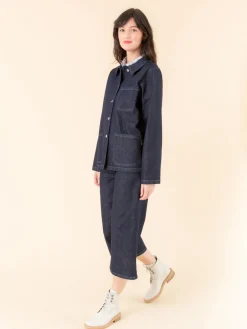 Blue Raw Sanshui Jacket<agnès b. Online