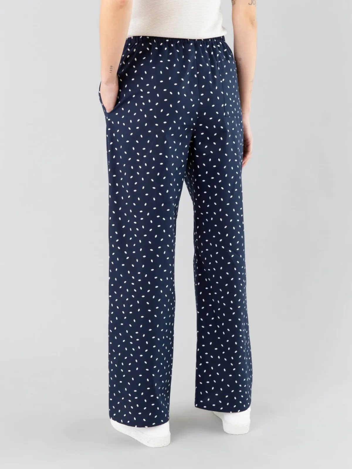 Blue Rice Grain Print Deon Pants<agnès b. Clearance