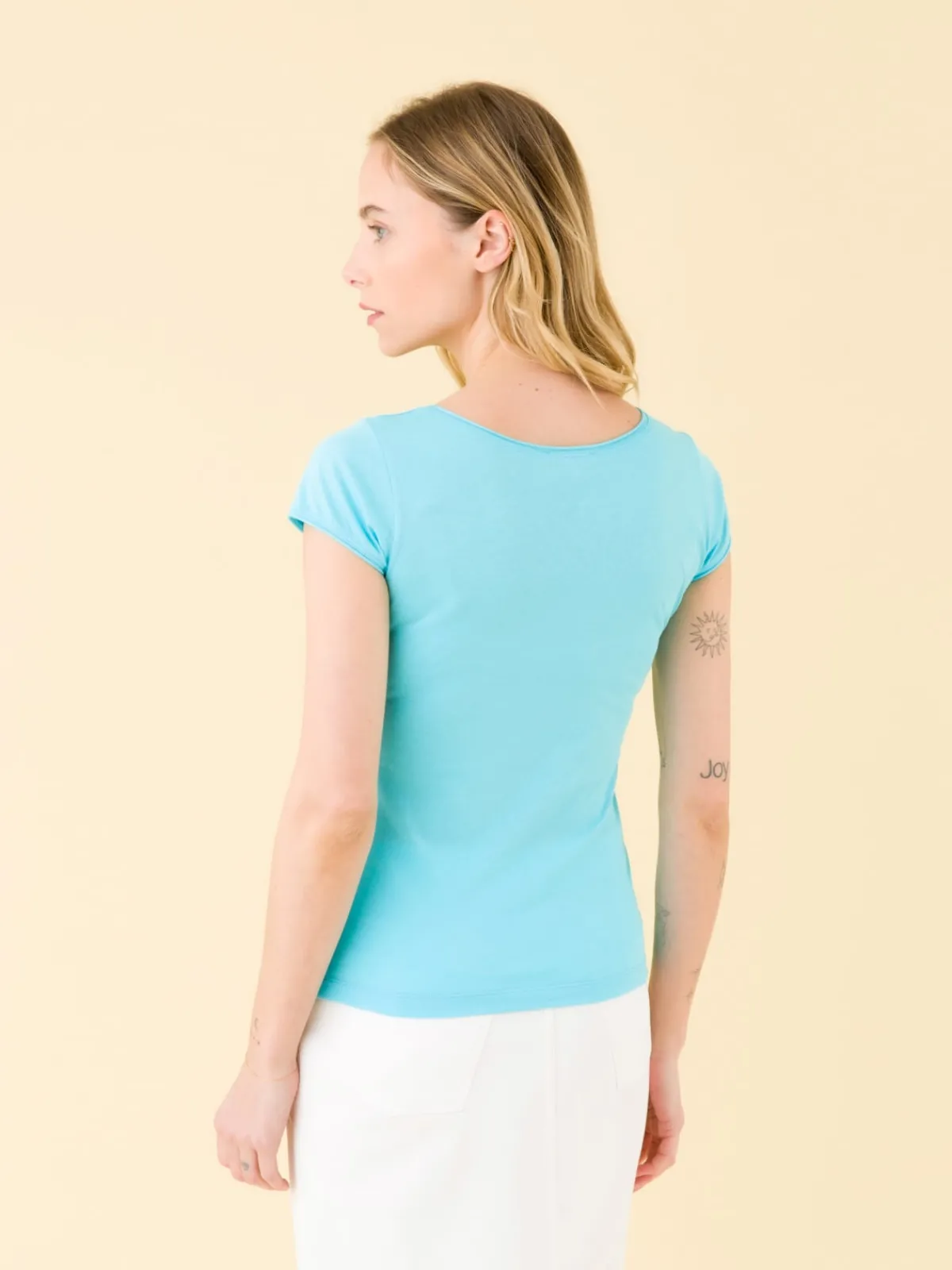 Blue Short Sleeve Australia T-shirt<agnès b. Shop