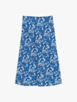 Blue Tulip Flower Print Skirt<agnès b. Sale
