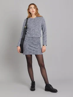 Blue Tweed Aimie Jacket<agnès b. Cheap