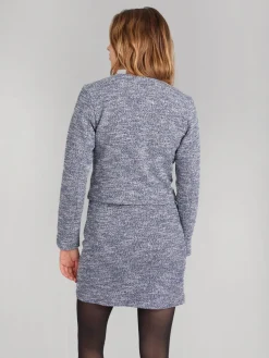 Blue Tweed Aimie Jacket<agnès b. Cheap