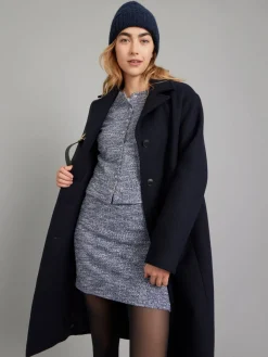 Blue Tweed Aimie Jacket<agnès b. Cheap