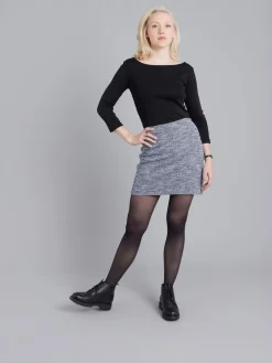 Blue Tweed Ninn Mini Skirt<agnès b. Best