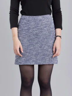 Blue Tweed Ninn Mini Skirt<agnès b. Best