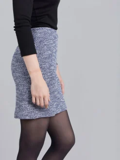 Blue Tweed Ninn Mini Skirt<agnès b. Best