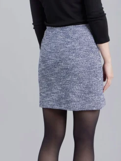 Blue Tweed Ninn Mini Skirt<agnès b. Best