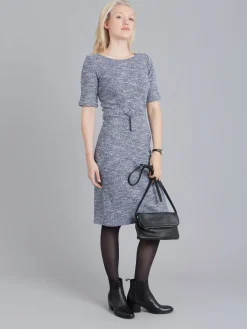 Blue Tweed Vitti Sheath Dress<agnès b. Store