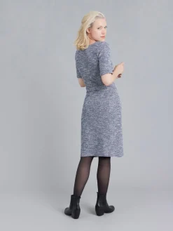 Blue Tweed Vitti Sheath Dress<agnès b. Store