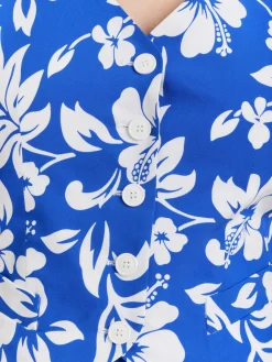 Blue Viscose Polynesian Print Top<agnès b. Online