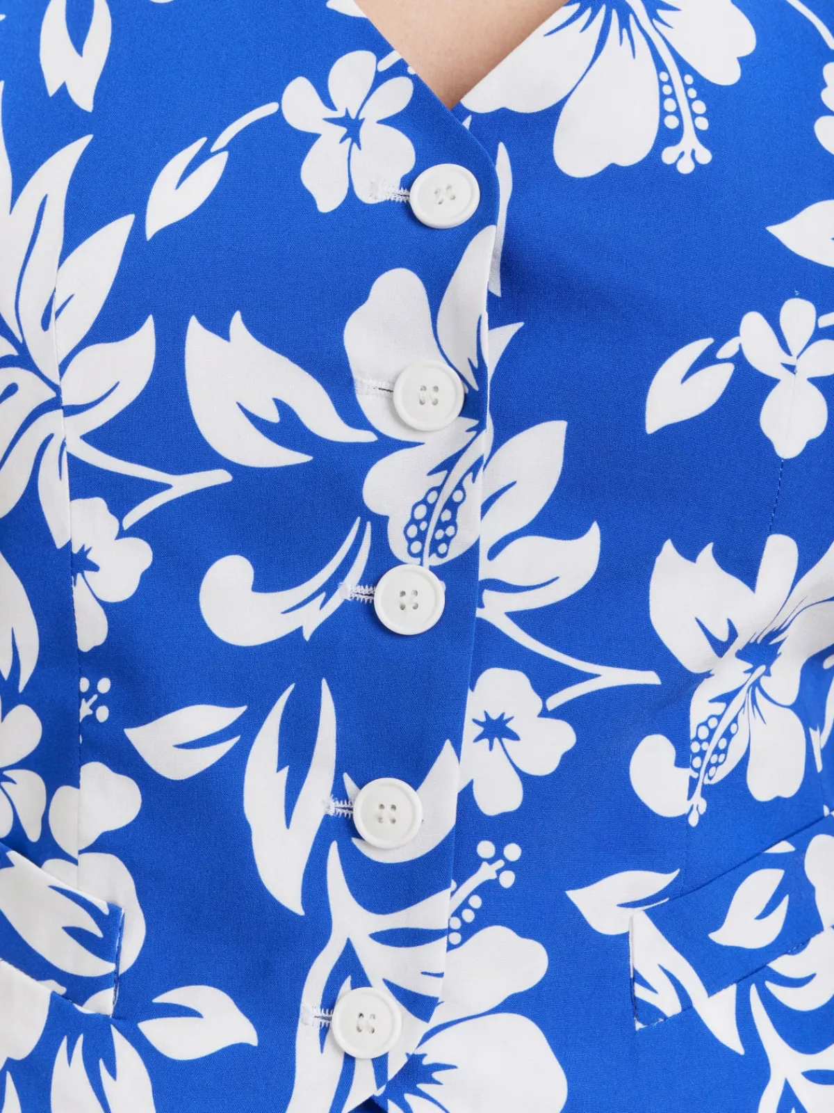 Blue Viscose Polynesian Print Top<agnès b. Online