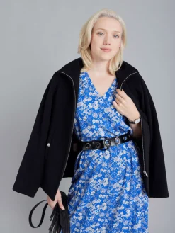 Blue Voile Flower Print Dress<agnès b. Discount