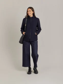 Blue Wool Cotton Twill Olympe Jacket<agnès b. Discount