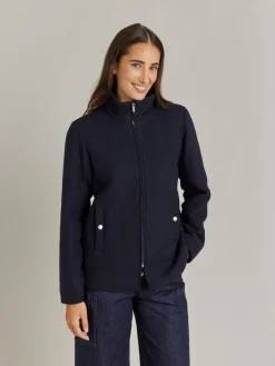 Blue Wool Cotton Twill Olympe Jacket<agnès b. Discount