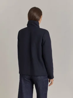 Blue Wool Cotton Twill Olympe Jacket<agnès b. Discount