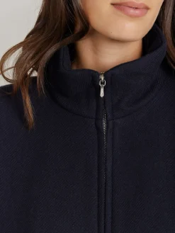 Blue Wool Cotton Twill Olympe Jacket<agnès b. Discount