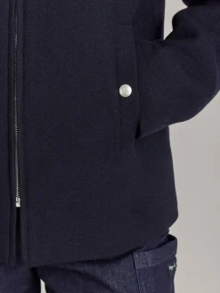 Blue Wool Cotton Twill Olympe Jacket<agnès b. Discount