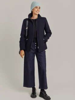 Blue Wool Cotton Twill Olympe Jacket<agnès b. Discount