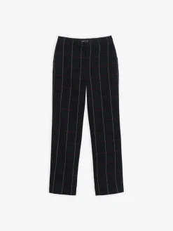 Blue Wool Garçon Checked Pants<agnès b. Hot