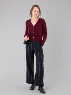 Blue Wool Garçon Checked Pants<agnès b. Hot