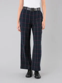 Blue Wool Garçon Checked Pants<agnès b. Hot