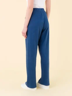Blue Work Linen Jersey Pants<agnès b. Shop