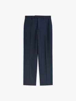 Blue Worsted Wool Ameline Pants<agnès b. Shop