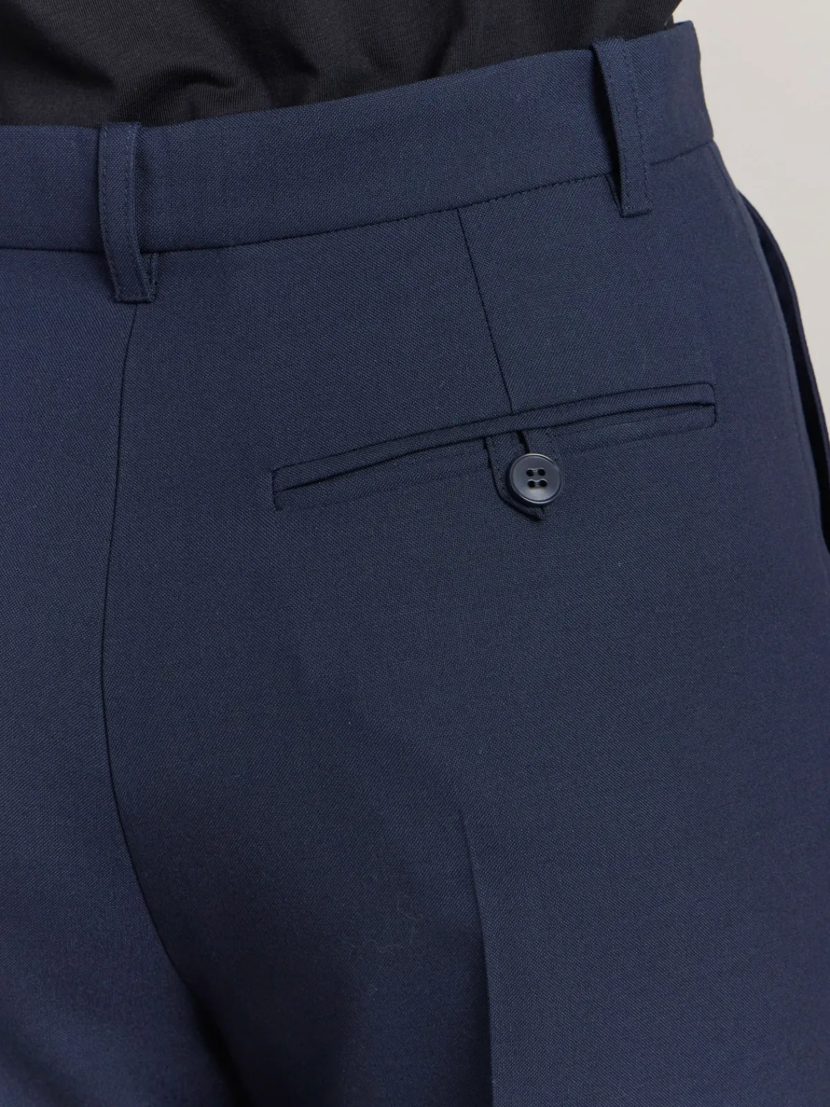 Blue Worsted Wool Ameline Pants<agnès b. Shop