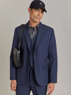 Blue Worsted Wool Domi Jacket<agnès b. Best
