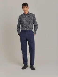Blue Worsted Wool Lucas Pants<agnès b. Best