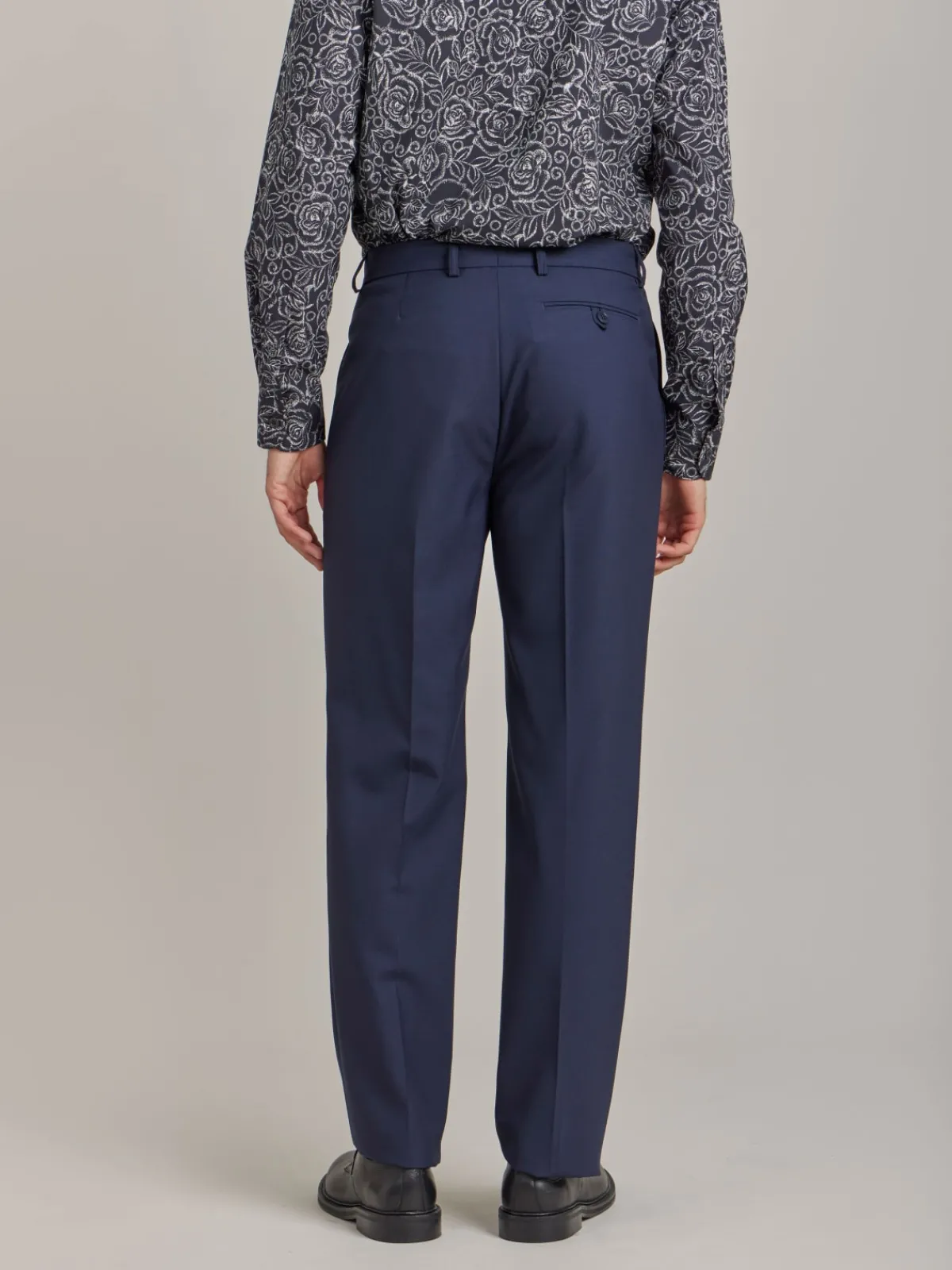 Blue Worsted Wool Lucas Pants<agnès b. Best