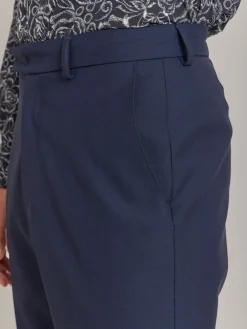 Blue Worsted Wool Lucas Pants<agnès b. Best