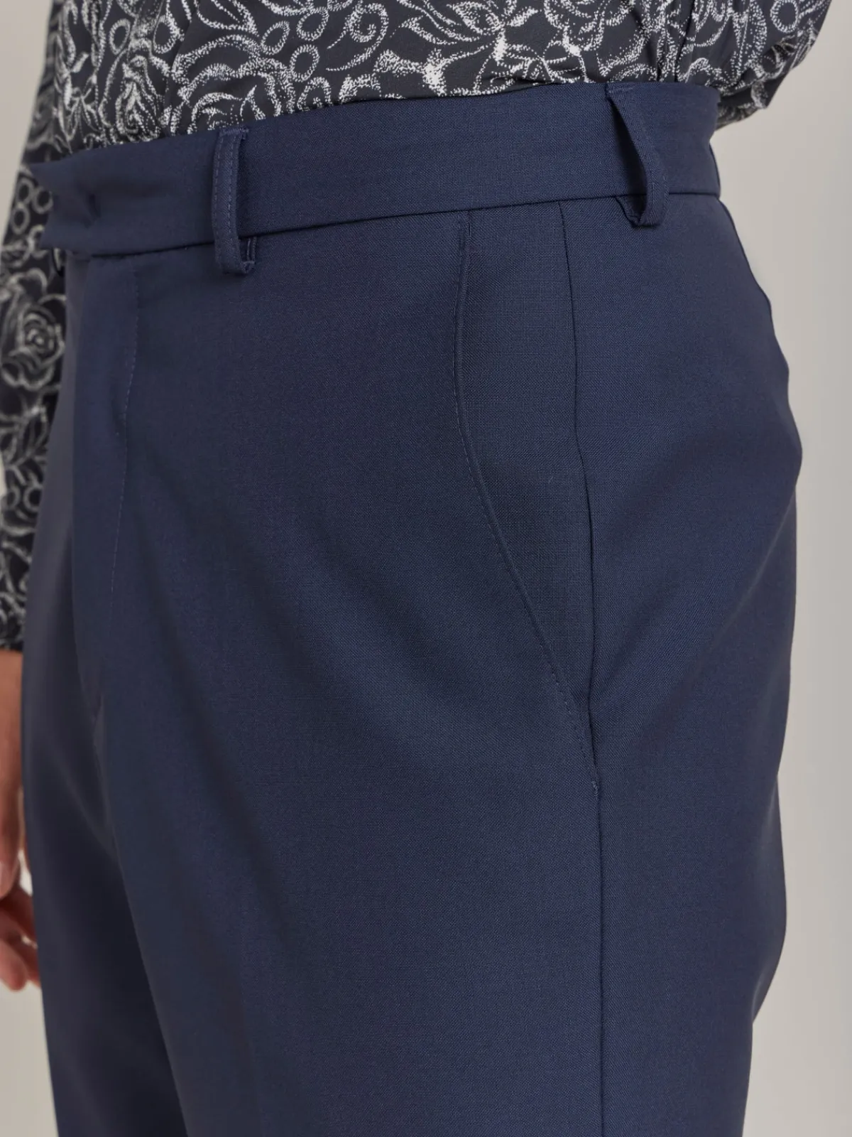 Blue Worsted Wool Lucas Pants<agnès b. Best