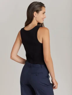 Blue Worsted Wool Vivien Vest<agnès b. Outlet