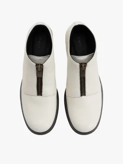 Brooklyn 2 Ankle Boots In White Grained Leather<agnès b. Shop