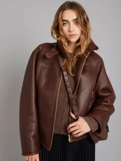 Brown Cashmere Zip Pocket Cardigan<agnès b. Store