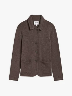 Brown Clifford Cashmere Jacket<agnès b. Cheap