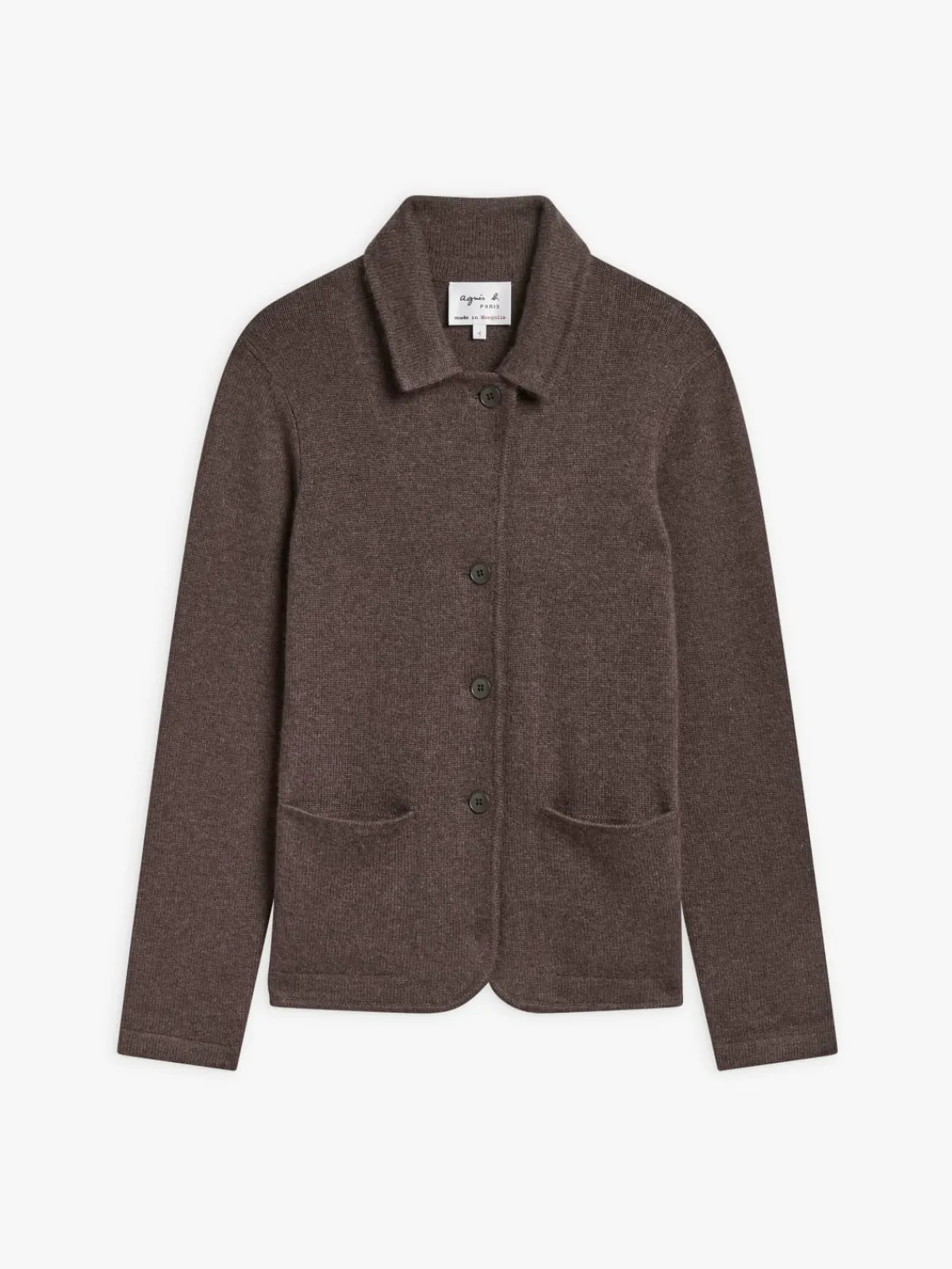 Brown Clifford Cashmere Jacket<agnès b. Cheap