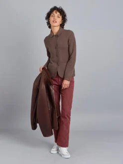 Brown Clifford Cashmere Jacket<agnès b. Cheap