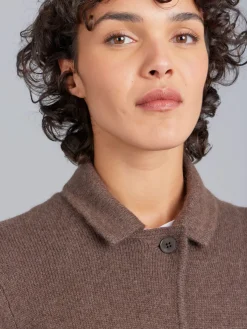 Brown Clifford Cashmere Jacket<agnès b. Cheap