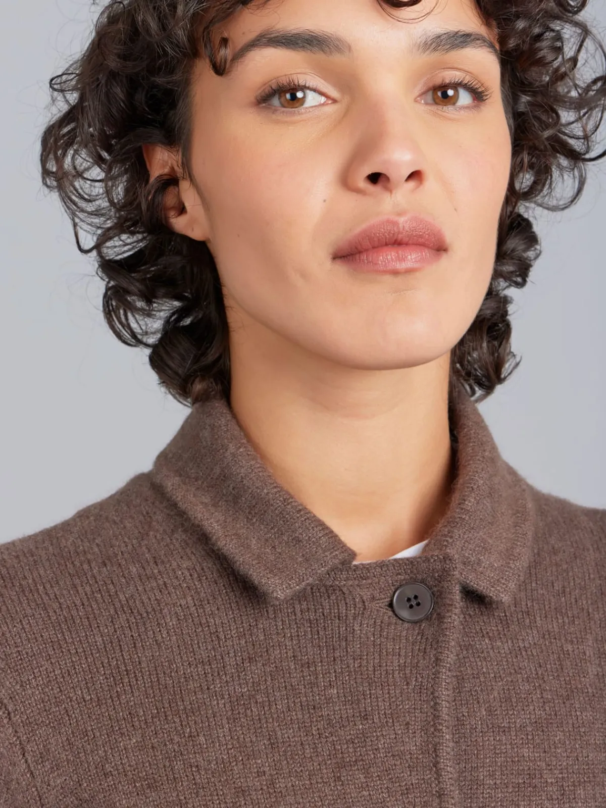 Brown Clifford Cashmere Jacket<agnès b. Cheap