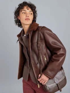 Brown Clifford Cashmere Jacket<agnès b. Cheap