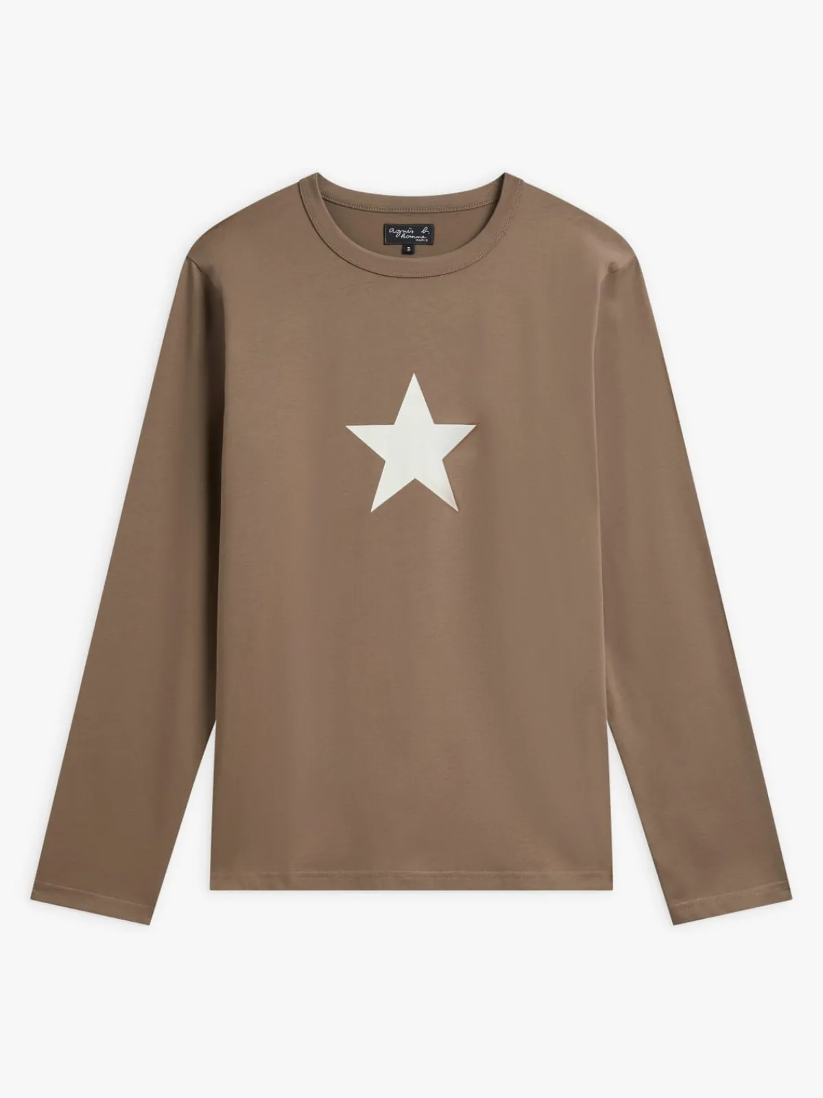 Brown Cotton New Coulos T-shirt With Star<agnès b. Fashion