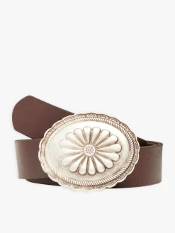 Brown Plonge Lambskin Dakota Belt<agnès b. Outlet