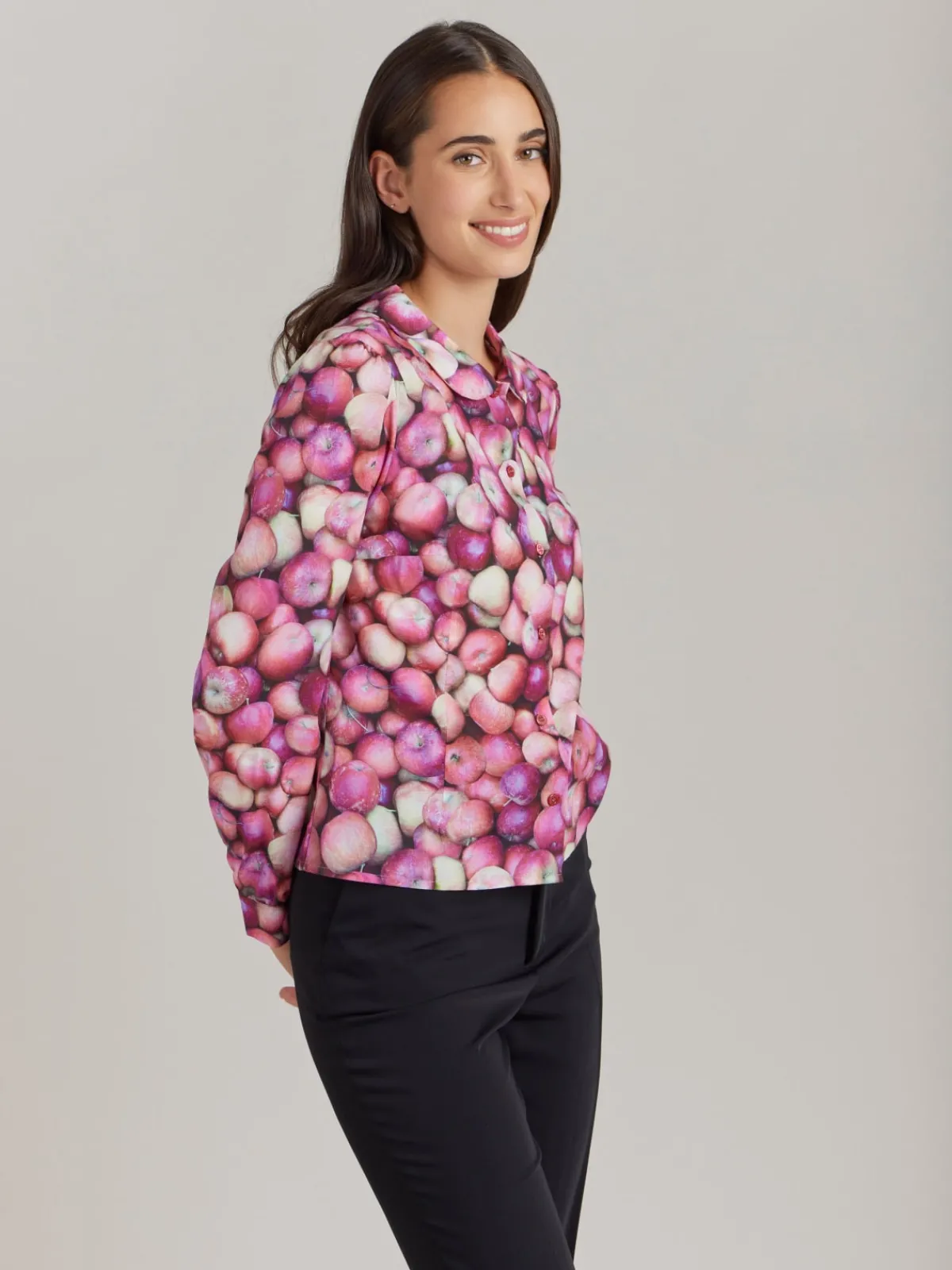Cotton Apple Print Shirt<agnès b. Sale