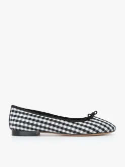 Cotton Gingham Bettina Ballet Flats<agnès b. Flash Sale